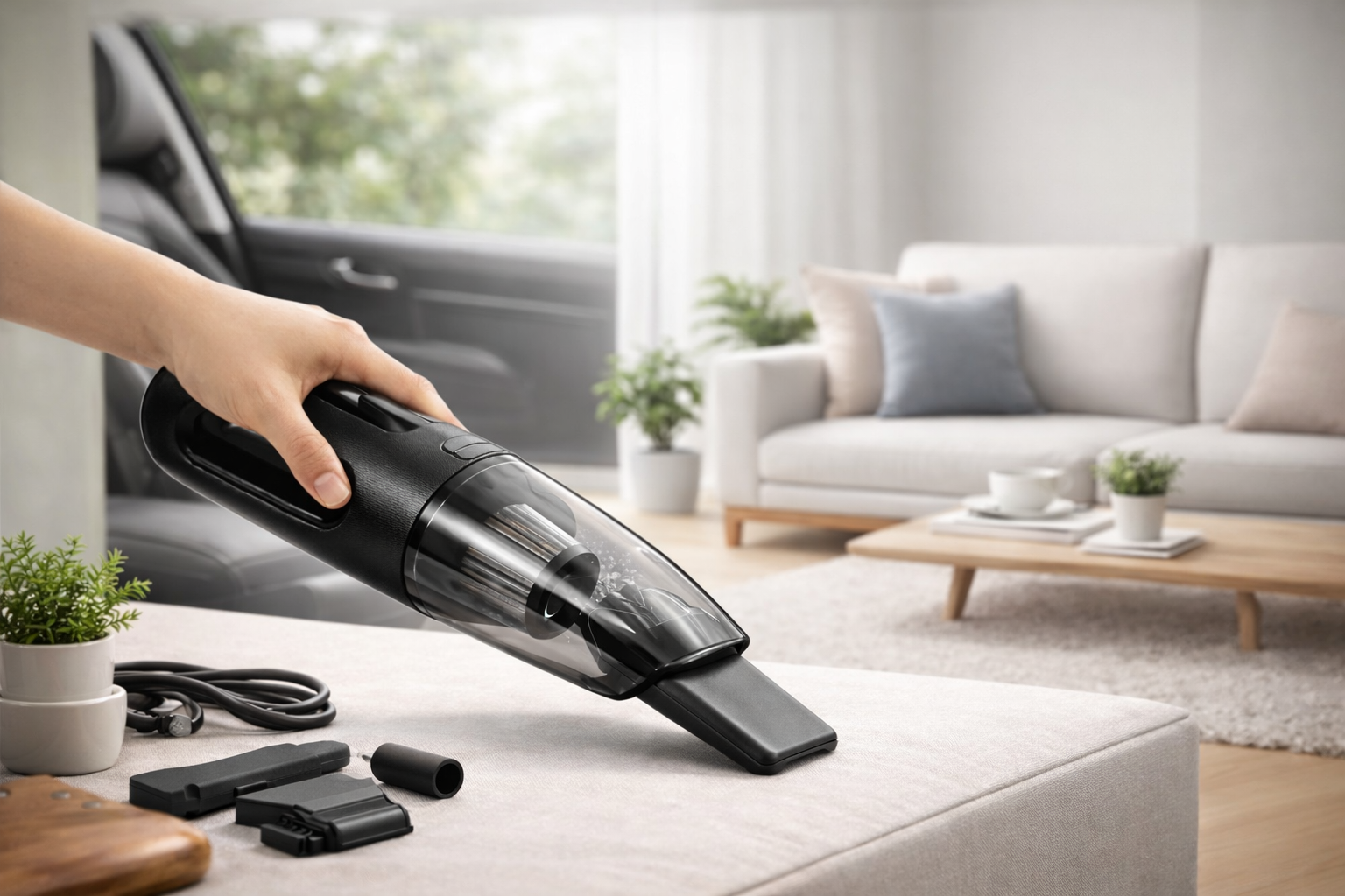 Portable Mini Vacuum Cleaner- Powerful Car & Home Cleaning Tool